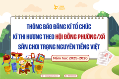 Thông báo đăng kí tổ chức Vòng 8 - Kì thi Hương Hội đồng Phường/Xã Sân chơi Trạng Nguyên Tiếng Việt 2025–2026
