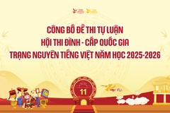 Công bố Đề thi tự luận chính thức Hội Thi Đình - Cấp Quốc gia năm học 2025–2026