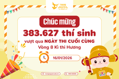 Chúc mừng 383.627 thí sinh đã vượt qua Kì thi Hương năm học 2025 - 2026