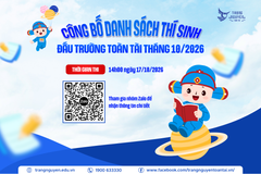 Công bố Danh sách thí sinh tham gia Đấu Trường Toàn Tài tháng 10/2026