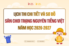 Lịch thi chi tiết và Sơ đồ Sân chơi Trạng Nguyên Tiếng Việt năm học 2026-2027
