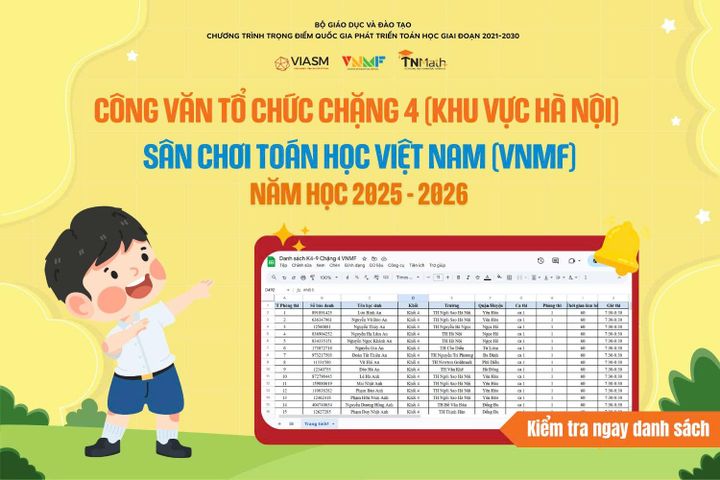 Công văn tổ chức Chặng 4 - Chinh Phục (Cấp Tỉnh) khu vực Hà Nội (kèm danh sách thí sinh)
