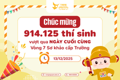 Ngày thi thứ 5 cán đích với 914.125 thí sinh vượt qua vòng Sơ khảo - Cấp Trường