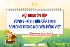 Nội dung ôn tập thi Kì thi Hội (Cấp Tỉnh) - Sân chơi Trạng Nguyên Tiếng Việt năm học 2025-2026