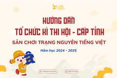 Hướng dẫn tổ chức kì thi Hội - cấp Tỉnh sân chơi Trạng Nguyên Tiếng Việt năm học 2024 - 2025