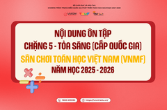 Nội dung ôn tập Chặng 5 - Tỏa sáng (cấp Quốc gia) - Sân chơi Toán học Việt Nam (VNMF) 2025-2026