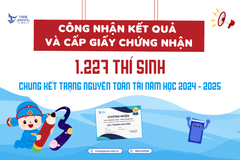 Quyết định công nhận kết quả và cấp giấy chứng nhận thi chung kết Trạng Nguyên Toàn Tài năm học 2024-2025