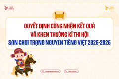 Quyết định công nhận kết quả và khen thưởng Kì thi Hội 2025-2026