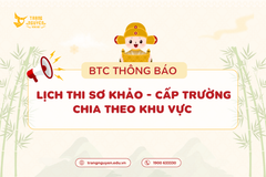 Chi tiết lịch thi Vòng 7 Sơ Khảo - Cấp Trường chia theo khu vực năm học 2025 - 2026