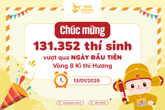 Chúc mừng 131.352 thí sinh đã xuất sắc vượt qua ngày thi thứ nhất Kì thi Hương (Miền Bắc)