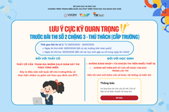 Lưu ý quan trọng trước Bài thi số 2 Chặng 3 - Thử thách (cấp Trường) Sân chơi Toán học Việt Nam (VNMF) 2025-2026