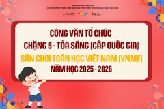Công văn thông báo về kế hoạch tổ chức Chặng 5 - Sân chơi Toán học Việt Nam (VNMF) cho năm học 2025 - 2026