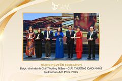 Trạng Nguyên Education được vinh danh Giải Thưởng Năm - GIẢI THƯỞNG CAO QUÝ NHẤT tại Human Act Prize 2025
