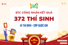 Quyết định công nhận kết quả và khen thưởng Hội thi Đình - cấp Quốc gia sân chơi Trạng Nguyên Tiếng Việt năm học 2024 – 2025 