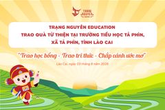 Trạng Nguyên Education đồng hành cùng Trường Tiểu học Tả Phìn, Lào Cai – Lan tỏa yêu thương, tiếp sức học sinh vùng cao