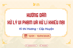 Hướng dẫn xử lí vi phạm và xử lí khiếu nại kì thi Hương - cấp Huyện năm học 2024 – 2025 